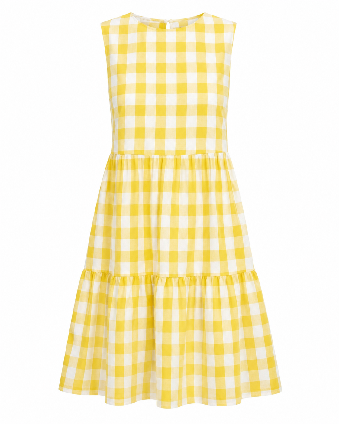 The Aprica - Plaid Round Neck Dress