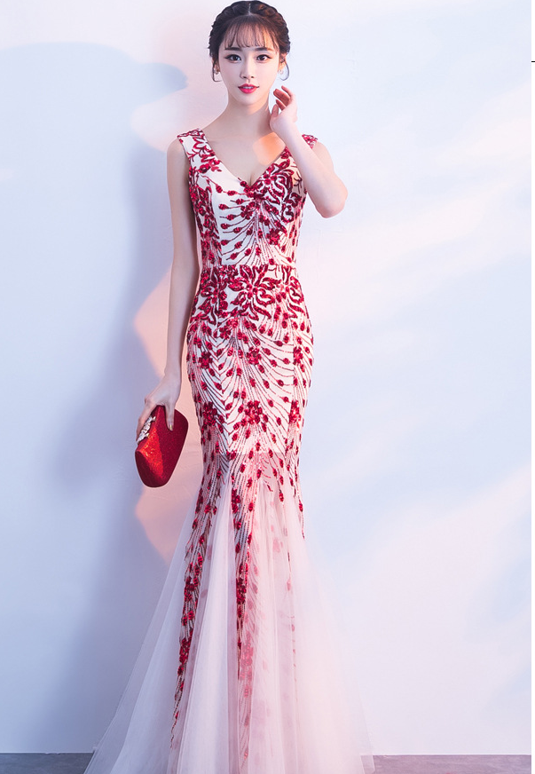 The Octavia – Floral Mermaid Gown