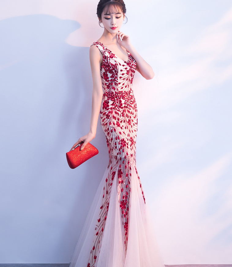 The Octavia – Floral Mermaid Gown
