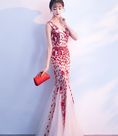 The Octavia – Floral Mermaid Gown