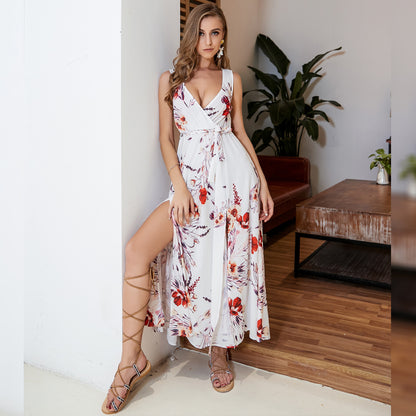 The Cornelia – Floral Wrap Maxi Dress