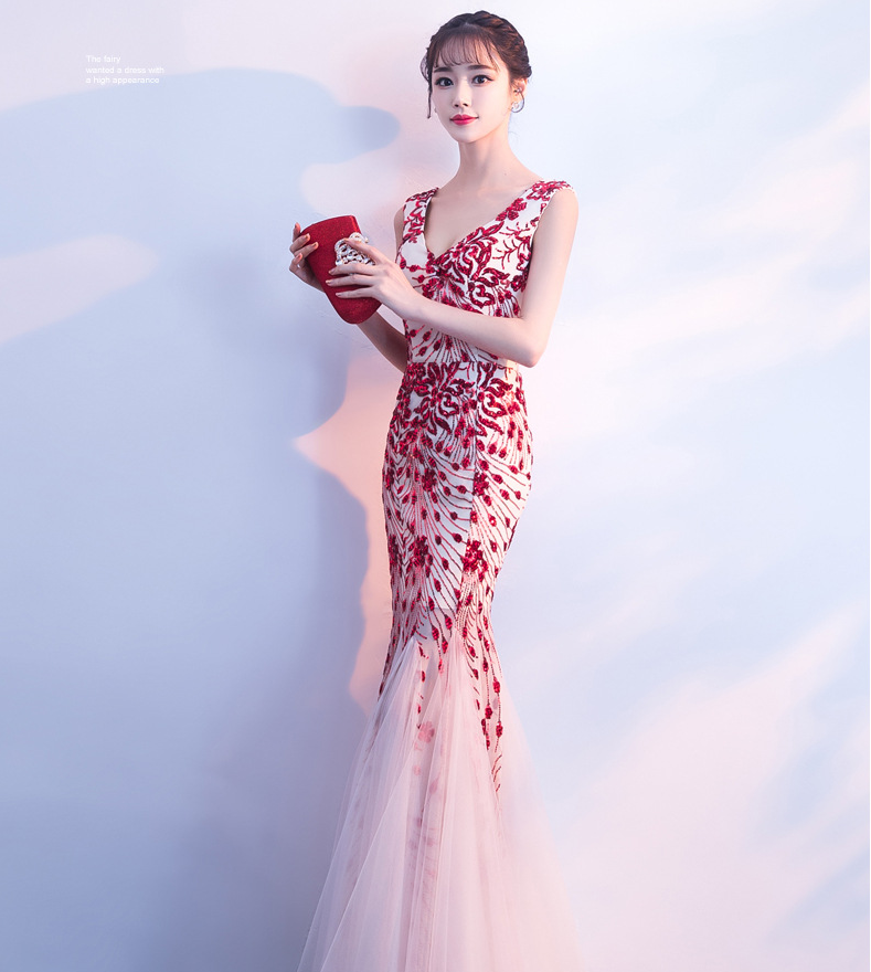 The Octavia – Floral Mermaid Gown
