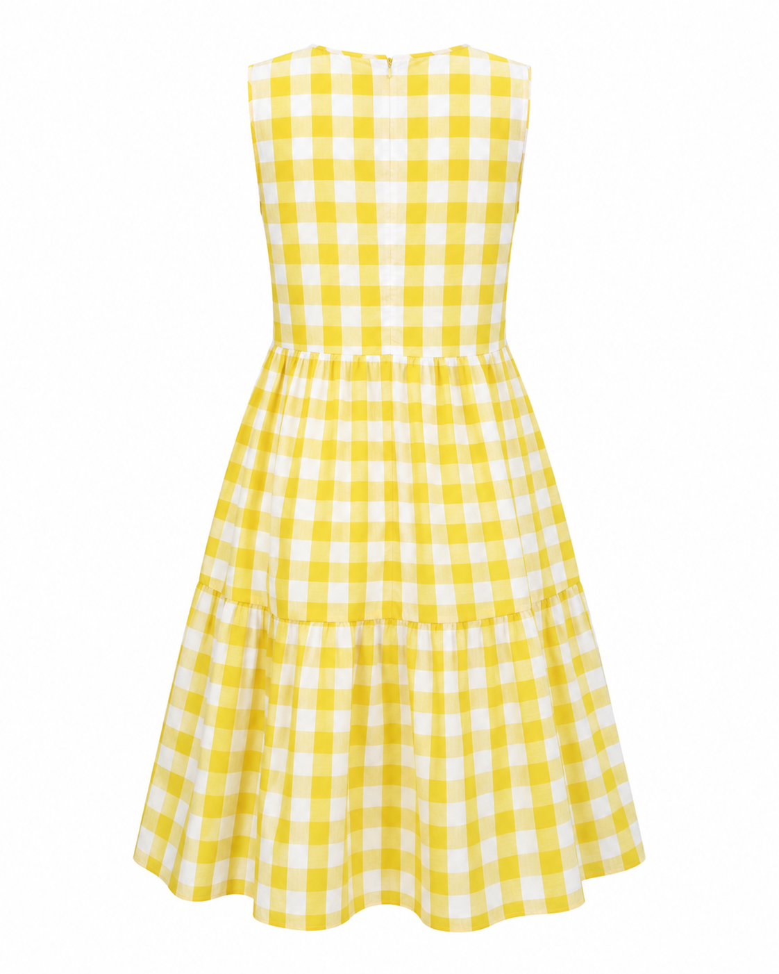 The Aprica - Plaid Round Neck Dress