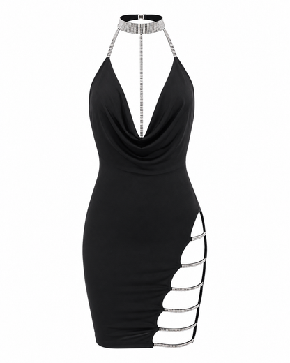 The Noctis - Backless Cutout Mini Dress