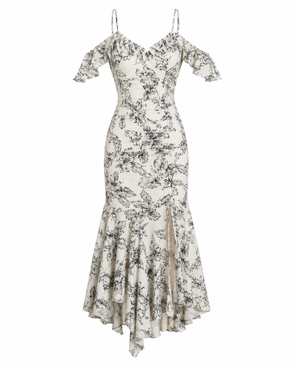 The Florentia - French Cami Mermaid Floral Dress