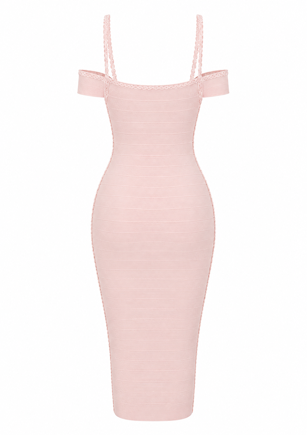 The Rosella - Off-Shoulder Midi Strap Dress