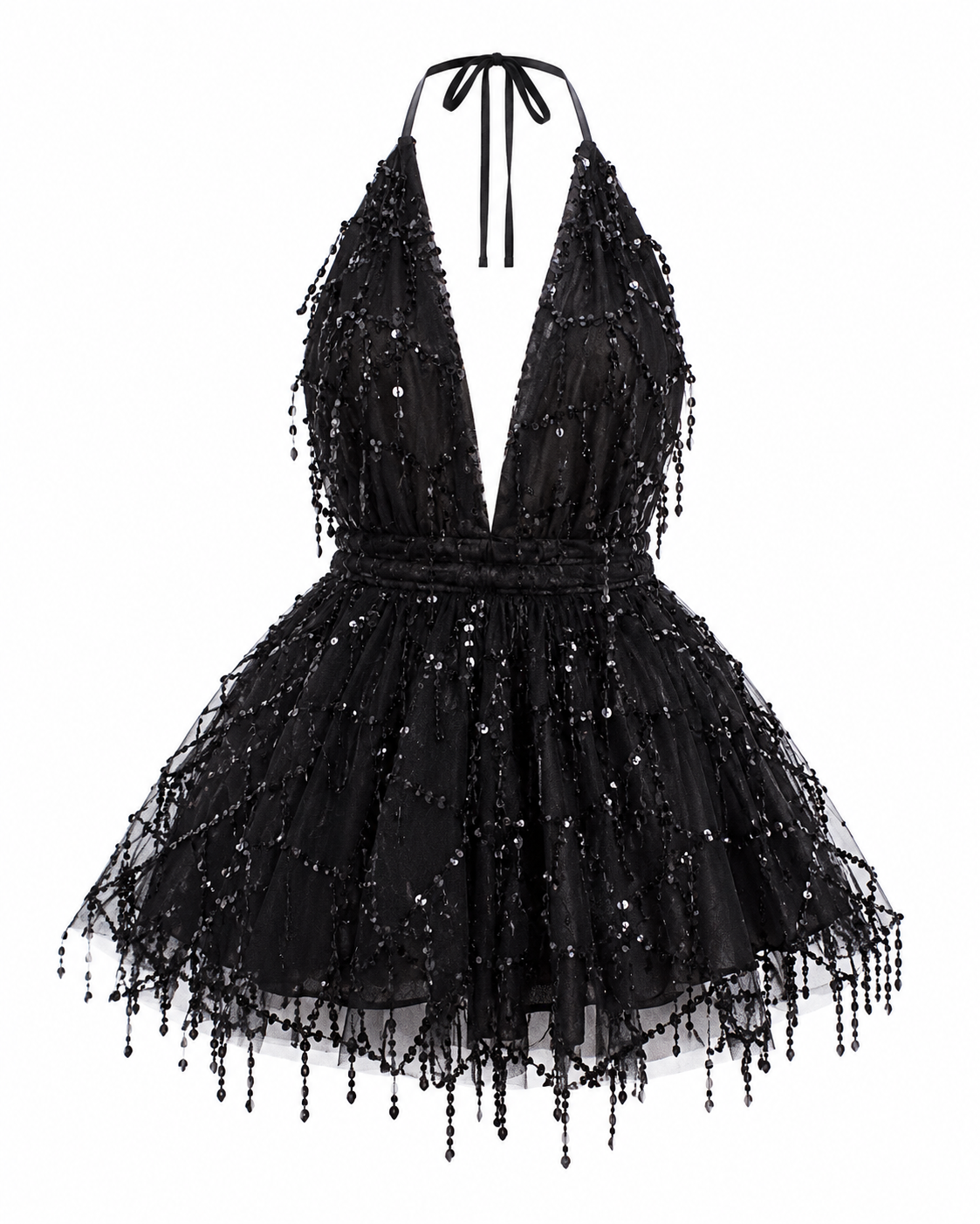 The Stellata - Backless Sequin Maxi Dress with Spaghetti Straps