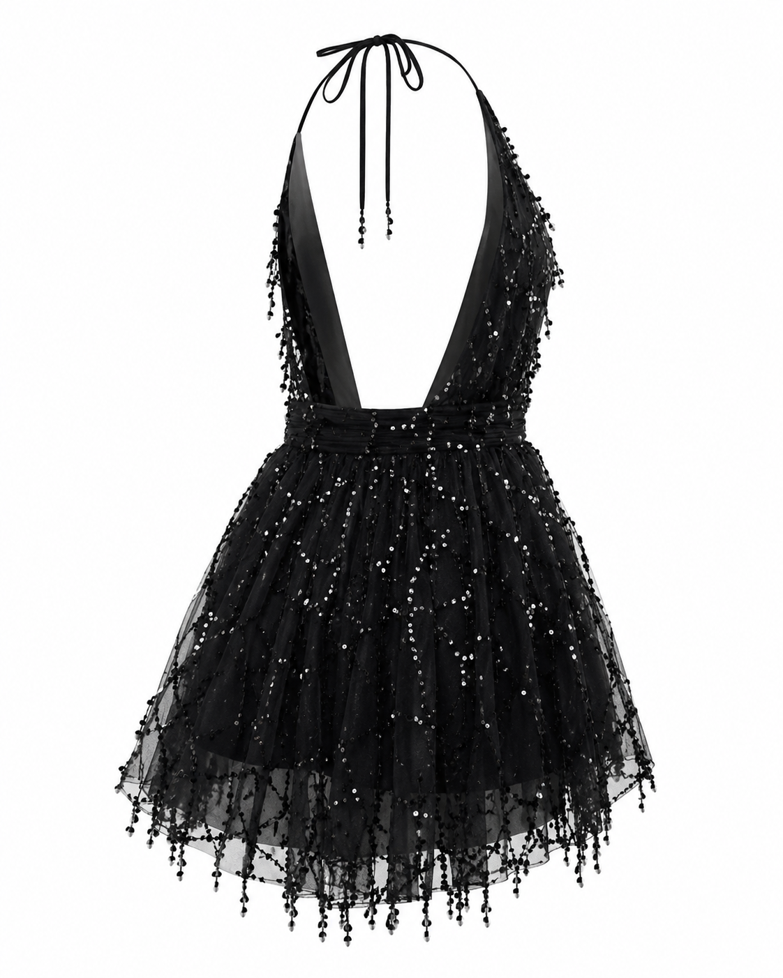 The Stellata - Backless Sequin Maxi Dress with Spaghetti Straps