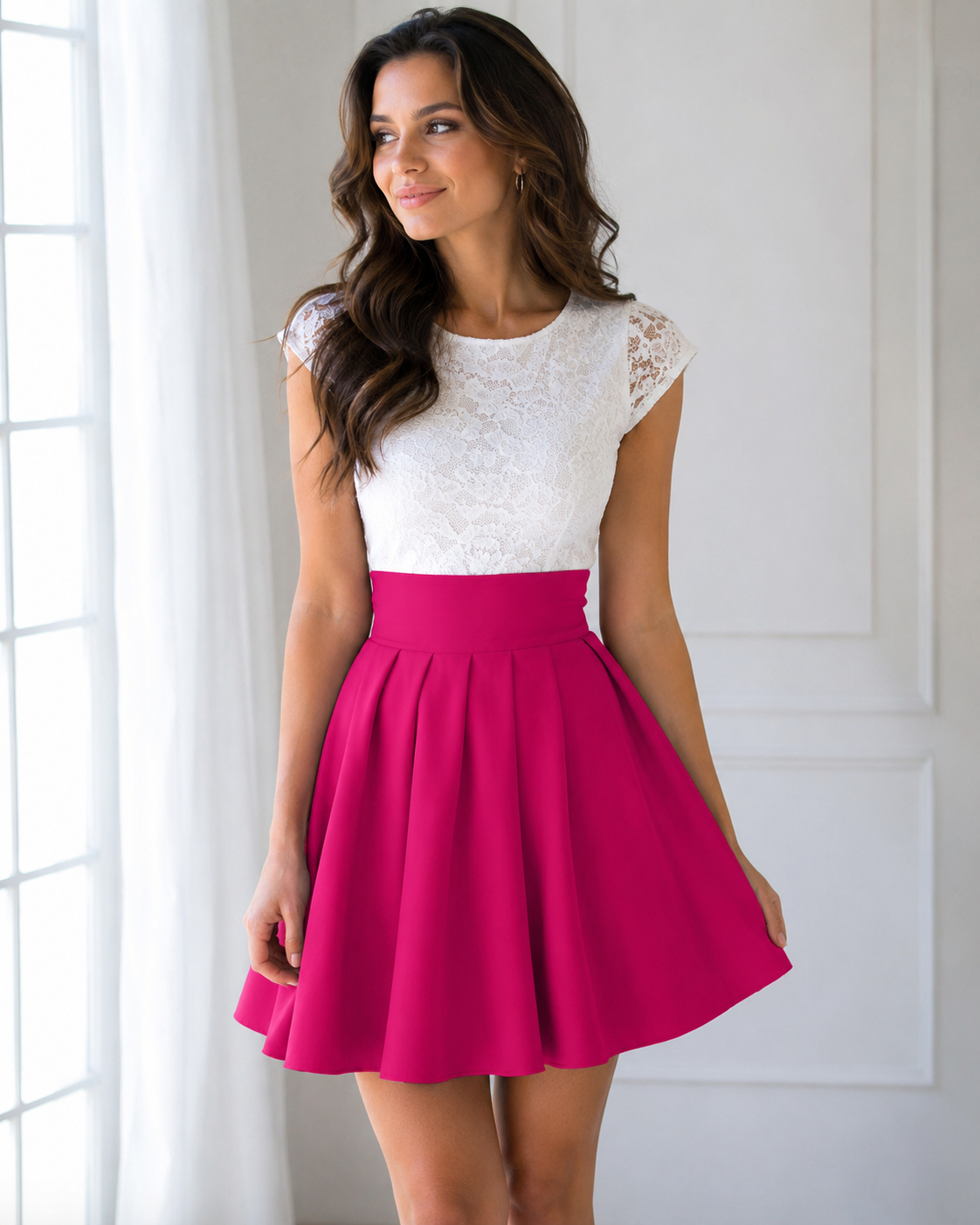 The Julia – Lace Fit-and-Flare Dress