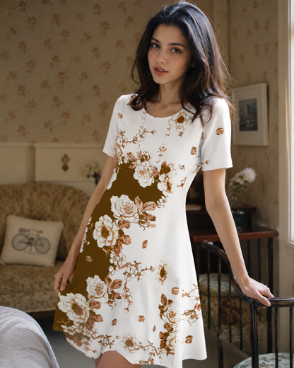 The Violeta - Floral Print Midi Dress