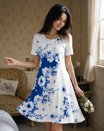 The Violeta - Floral Print Midi Dress