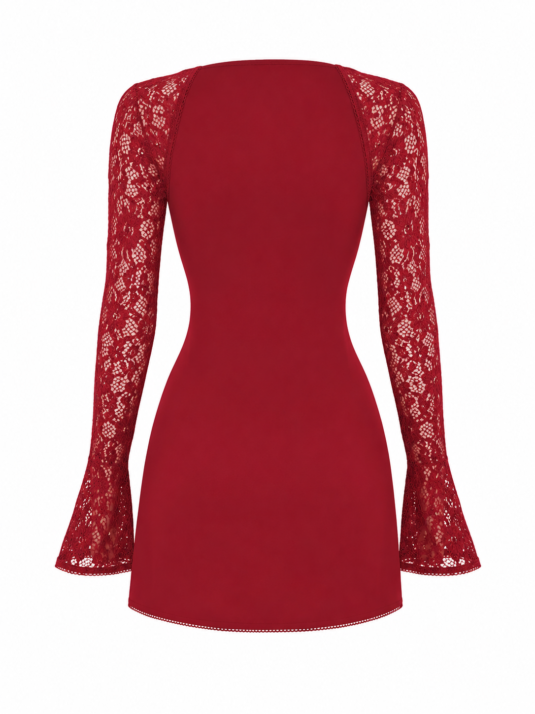 The Candela - Lace Corset Long Sleeve Backless Dress
