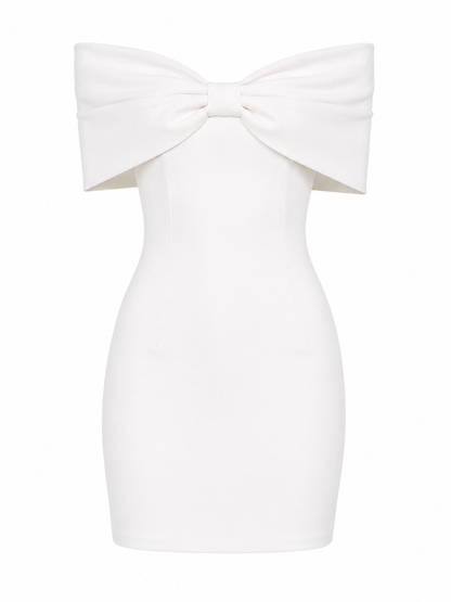 The Calpurnia - Off-Shoulder Bow Dress