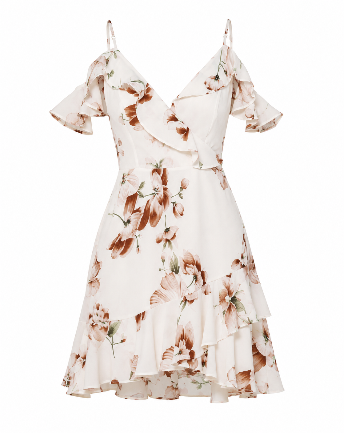 The Virelia - Floral Ruffle Hem Cami Dress