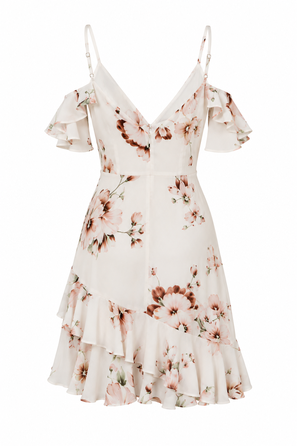 The Virelia - Floral Ruffle Hem Cami Dress