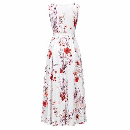 The Cornelia – Floral Wrap Maxi Dress