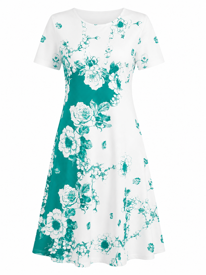 The Violeta - Floral Print Midi Dress