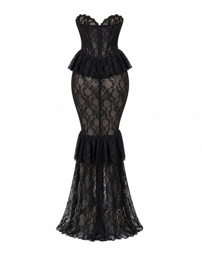 The Venustas - Lace Corset Mermaid Dress