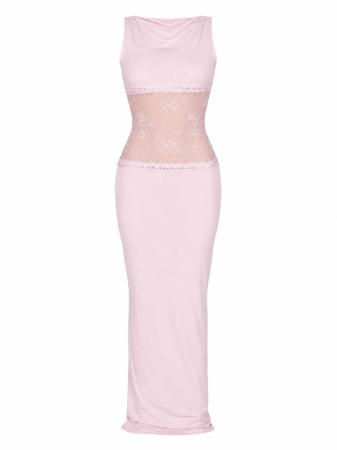 The Marcella - Sheer Lace Backless Dress