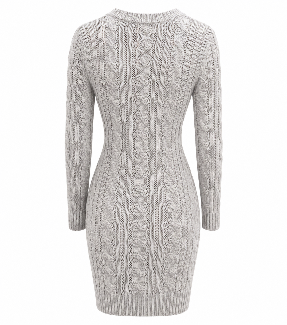 The Fausta – Cable Knit Sweater Dress