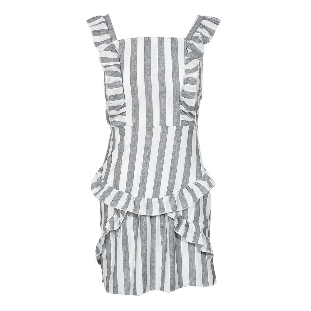 The Junia - Striped Tie-Front Cami Dress