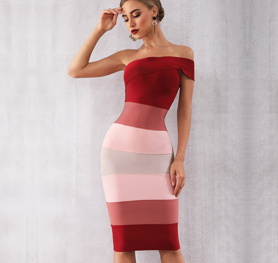 The Valeria – One-Shoulder Bandage Dress