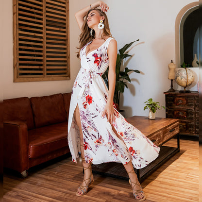 The Cornelia – Floral Wrap Maxi Dress